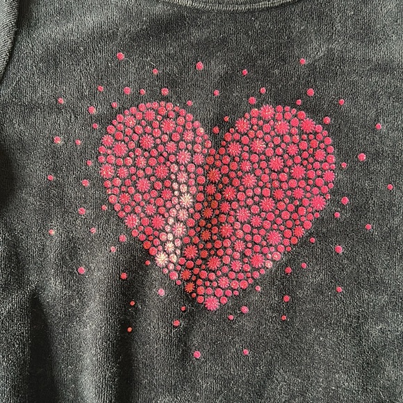 First impressions velour black sweat shirt size 24 months - Picture 3 of 4